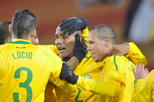 Maicon, Brasilien jubel