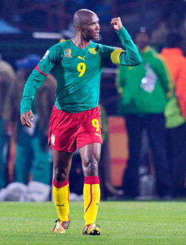  Samuel Etoo, Kamerun (jubel).