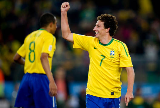  Elano, Brasilien jubel.