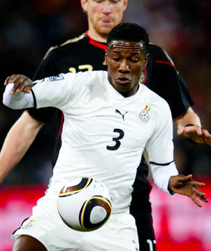  Asamoah Gyan, Ghana.