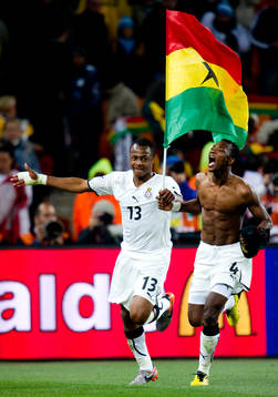 André Ayew, John Pantsil, Ghana jubel