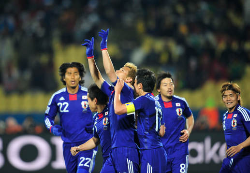  Keisuke Honda, Japan, jubel.