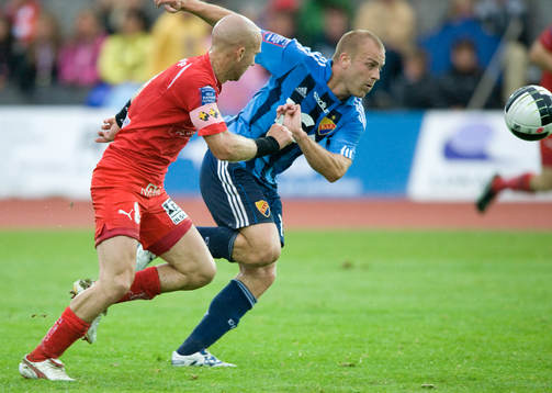  Daniel Sjölund, Djurgården tillbaka, här mot Henrik Rydström, Kalmar