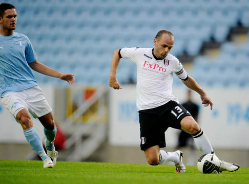  Ivo Pekalski, Malmö och Danny Murphy, Fulham.