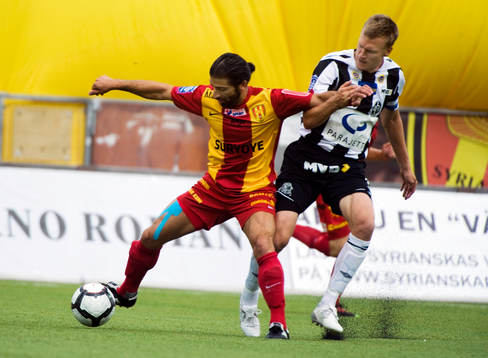 Abgar Barsom, Syrianska och Linus Malmkvist, Landskrona