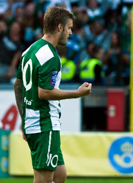  Andreas Dahl, Hammarby, jubel efter mål.