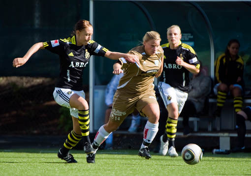  Petra Andersson, AIK, Sara Lindén, Kopparbergs/Göteborg och Sofia Simonsson, AIK.