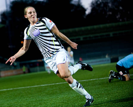  3-3 kvittering av Manon Melis, jubel.