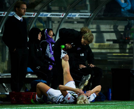 Skada, stretch, massage, kramp