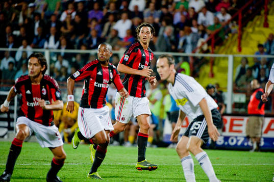 Filippo Inzaghi, Robinho och Zlatan Ibrahimovic, Milan