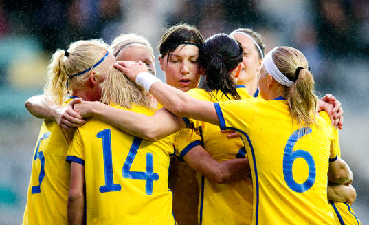  Linda Forsberg, Sverige jubel.