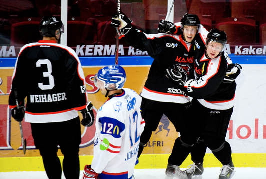 Robin Alvarez, Malmö 1-1. Jubel