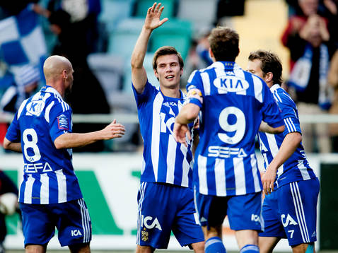  Theodór Elmar Bjarnason, IFK Göteborg, jubel efter 2-0