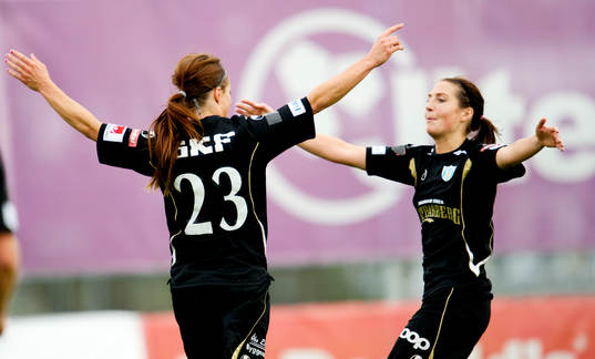  Johanna Almgren, Kathlene Fernström, Göteborg jubel.