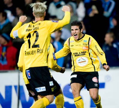  1-0 Mostapha El Kabir, Mjällby jubel
