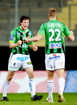   Hallgrimur Jonasson, Björn Andersson, GAIS jubel.