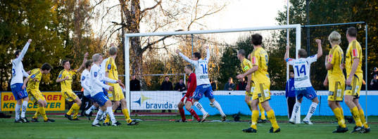  1-1 frispark, Imad Khalili, Norrköping, jubel, glädje.