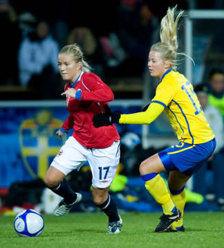 Debutanten Tilda Heimersson, Sverige jagar Lene Mykjaland,