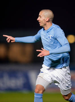  Guillermo Molins, Malmö, gör 0-2, jubel