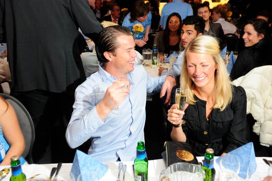  Daniel Andersson med fru Cecilia. Svenska Mästare 2010, SM-guld, jubel, glädje.
