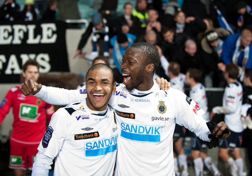  James Frempong, Omar Jawo, Gefle, Jubel