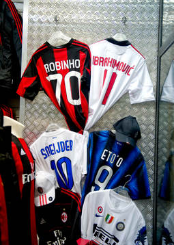 Fotboll, Italiensk liga, Serie A, Milan store, souvenir