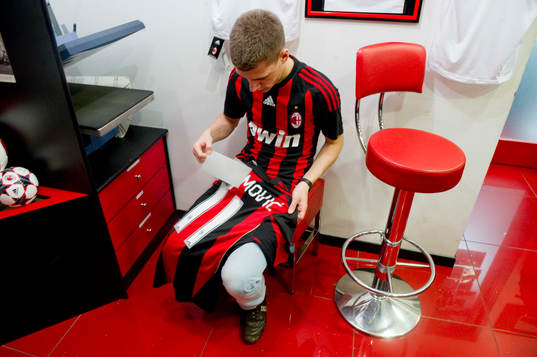 Fotboll, Italiensk liga, Serie A,  Milan store, souvenir