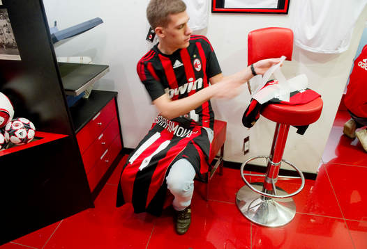 Fotboll, Italiensk liga, Serie A, Milan store, souvenir