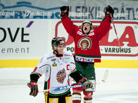 Robin Lindqvist, Frölunda, jubel, Per Svartvadet, Modo