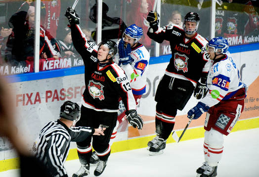 Morten Green, Malmö. 1-0. Jubel