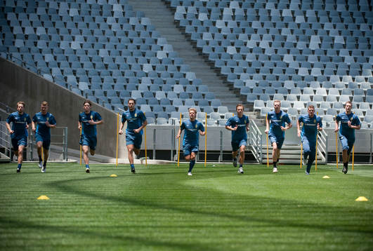  Maxtest efter träningen för att kolla nivån på spelarna