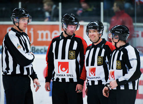 Domare, Jimmy Dahmén, David Bergman, Patrik Sjöberg och