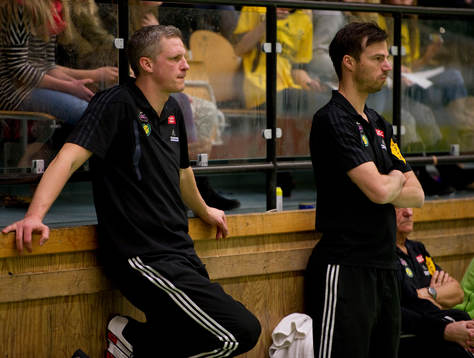 Mikael Fransén, tränare, Henrik Signell, assisterande