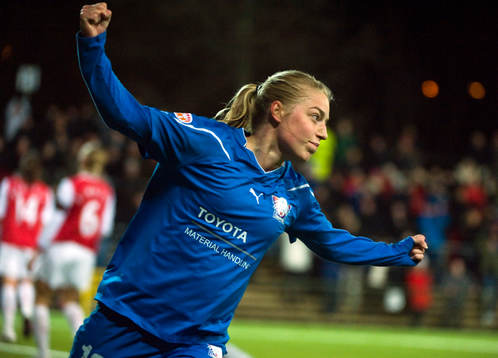  Linda Sällström, glädje, jubel.