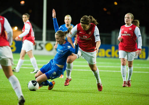  Linda Sällström, Linköping och Jennifer Beatrtie, Arsenal.