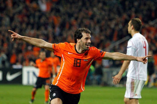  Ruud van Nistelrooy, Holland, jubel efter mål.