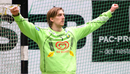 Thomas Forsberg, målvakt, Sävehof, jubel