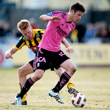 Josef Karlsson, Häcken, Elmar Bjarnason, IFK Göteborg