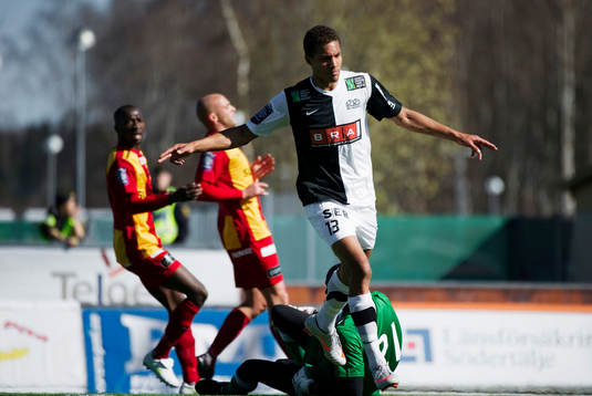 Mathias Ranegie, Häcken, jubel efter att ha gjort 0-3 i första halvlek.