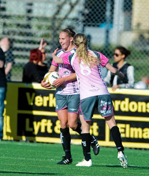  Manon Melis, Malmö, jubel efter 1-1.
