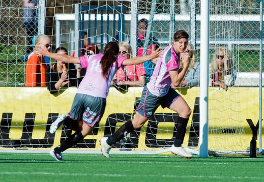  Linda Forsberg, Malmö, jubel efter 1-2.