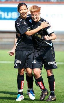  Jane Törnqvist, Lisa Ek, Göteborg, Kopparberg, jubel.