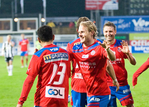  Alexander Gerndt och Erik Sundin, Helsingborg, jubel.