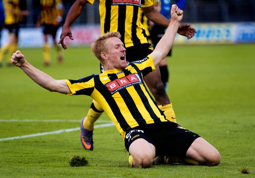  Josef Karlsson, Häcken, jubel.