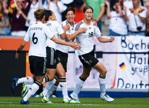  Kerstin Garefrekes, Tyskland, jubel, 1-0.