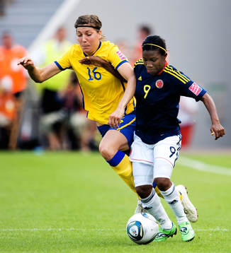Linda Forsberg, Sverige, Carmen Rodallega, Colombia