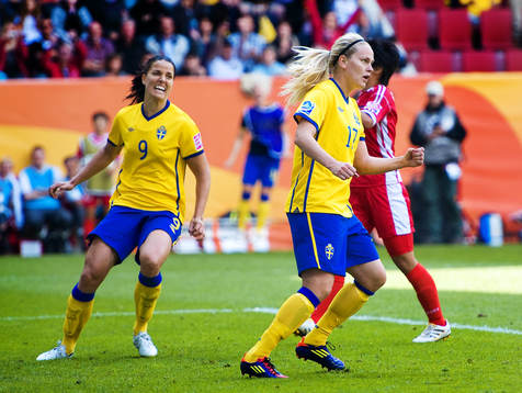  Jessica Landström, Lisa Dahlkvist, Sverige, jubel.
