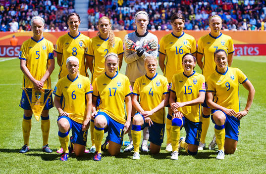 Caroline Seger, Lotta Schelin, Charlotte Rohlin, Hedvig