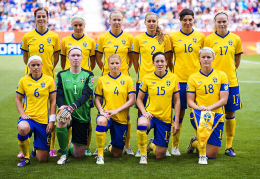 Lotta Schelin, Josefine Öqvist, Sara Larsson, Charlotte