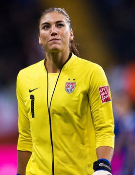 Hope Solo, målvakt, USA